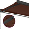 vidaXL - Luifel - handmatig - uittrekbaar - 300x250 - cm - bruin