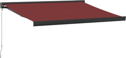 vidaXL - Luifel - handmatig - uittrekbaar - 300x250 - cm - bordeauxrood