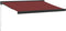 vidaXL - Luifel - handmatig - uittrekbaar - 300x250 - cm - bordeauxrood