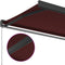 vidaXL - Luifel - handmatig - uittrekbaar - 300x250 - cm - bordeauxrood