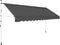 vidaXL - Luifel - handmatig - uittrekbaar - 350 - cm - antraciet