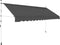 vidaXL - Luifel - handmatig - uittrekbaar - 400 - cm - antraciet