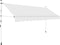 vidaXL - Luifel - handmatig - uittrekbaar - 400 - cm - crème
