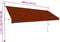 vidaXL - Luifel - handmatig - uittrekbaar - 400 - cm - oranje - en - bruin