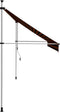vidaXL - Luifel - handmatig - uittrekbaar - 400 - cm - oranje - en - bruin