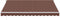 vidaXL - Luifel - handmatig - uittrekbaar - 400x300 - cm - bruin