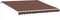 vidaXL - Luifel - handmatig - uittrekbaar - 400x300 - cm - bruin
