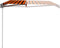vidaXL - Luifel - handmatig - uittrekbaar - 450x300 - cm - oranje - en - bruin