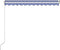 vidaXL - Luifel - handmatig - uittrekbaar - 500x350 - cm - blauw - en - wit