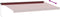 vidaXL - Luifel - handmatig - uittrekbaar - 600x350 - cm - bordeauxrood