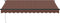 vidaXL - Luifel - handmatig - uittrekbaar - met - LED - 350x250 - cm - bruin