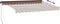 vidaXL - Luifel - handmatig - uittrekbaar - met - LED - 350x250 - cm - bruin