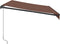 vidaXL - Luifel - handmatig - uittrekbaar - met - LED - 350x250 - cm - bruin