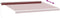 vidaXL - Luifel - handmatig - uittrekbaar - met - LED - 500x300 - cm - bordeauxrood