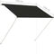 vidaXL - Luifel - uittrekbaar - 150x150 - cm - antraciet