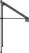 vidaXL - Luifel - uittrekbaar - 150x150 - cm - stof - en - staal - antracietkleurig