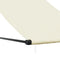 vidaXL - Luifel - uittrekbaar - 150x150 - cm - stof - en - staal - crèmekleurig