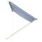 vidaXL - Luifel - uittrekbaar - 200x150 - cm - blauw - en - wit