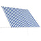 vidaXL - Luifel - uittrekbaar - 200x150 - cm - blauw - en - wit
