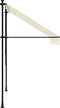 vidaXL - Luifel - uittrekbaar - 200x150 - cm - stof - en - staal - crèmekleurig