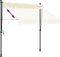 vidaXL - Luifel - uittrekbaar - 200x150 - cm - stof - en - staal - crèmekleurig