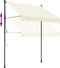 vidaXL - Luifel - uittrekbaar - 200x150 - cm - stof - en - staal - crèmekleurig