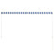 vidaXL - Luifel - uittrekbaar - 250x150 - cm - blauw - en - wit