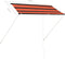 vidaXL - Luifel - uittrekbaar - 250x150 - cm - oranje - en - bruin