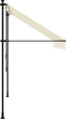 vidaXL - Luifel - uittrekbaar - 250x150 - cm - stof - en - staal - crèmekleurig