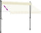 vidaXL - Luifel - uittrekbaar - 250x150 - cm - stof - en - staal - crèmekleurig
