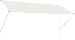 vidaXL - Luifel - uittrekbaar - 300x150 - cm - crème