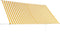 vidaXL - Luifel - uittrekbaar - 300x150 - cm - geel - en - wit