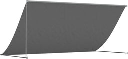 vidaXL - Luifel - uittrekbaar - 300x150 - cm - stof - en - staal - antracietkleurig