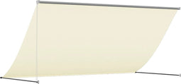 vidaXL - Luifel - uittrekbaar - 300x150 - cm - stof - en - staal - crèmekleurig