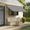 vidaXL - Luifel - uittrekbaar - 300x150 - cm - stof - en - staal - antracietkleurig