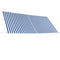 vidaXL - Luifel - uittrekbaar - 350x150 - cm - blauw - en - wit