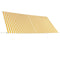 vidaXL - Luifel - uittrekbaar - 350x150 - cm - geel - en - wit