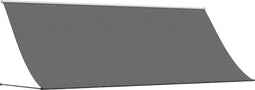 vidaXL - Luifel - uittrekbaar - 350x150 - cm - stof - en - staal - antracietkleurig