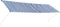 vidaXL - Luifel - uittrekbaar - 400x150 - cm - blauw - en - wit