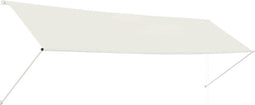vidaXL - Luifel - uittrekbaar - 400x150 - cm - crème
