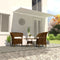 vidaXL - Luifel - uittrekbaar - 400x150 - cm - crème