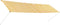vidaXL - Luifel - uittrekbaar - 400x150 - cm - geel - en - wit