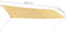 vidaXL - Luifel - uittrekbaar - 400x150 - cm - geel - en - wit