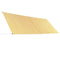 vidaXL - Luifel - uittrekbaar - 400x150 - cm - geel - en - wit