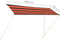 vidaXL - Luifel - uittrekbaar - 400x150 - cm - oranje - en - bruin