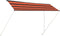 vidaXL - Luifel - uittrekbaar - 400x150 - cm - oranje - en - bruin