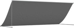 vidaXL - Luifel - uittrekbaar - 400x150 - cm - stof - en - staal - antracietkleurig