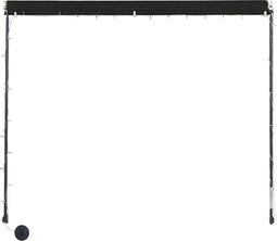 vidaXL - Luifel - uittrekbaar - met - LED - 150x150 - cm - antraciet