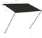 vidaXL - Luifel - uittrekbaar - met - LED - 150x150 - cm - antraciet