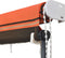 vidaXL - Luifel - uittrekbaar - met - LED - 250x150 - cm - oranje - en - bruin
